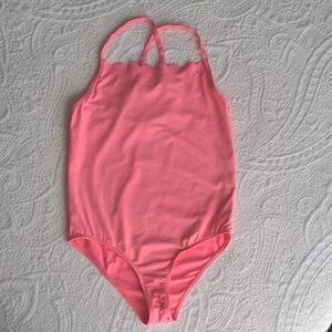 Jacadi Scalloped Pink Swimsuit